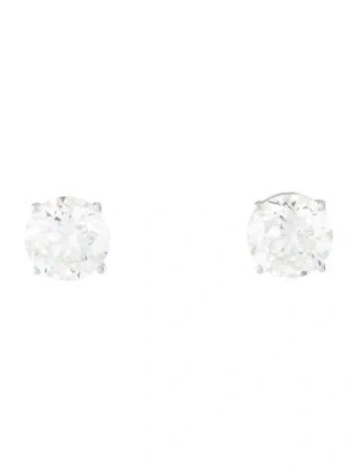 Pre-owned Earrings 14k 2.00ctw Diamond Stud  In Multi