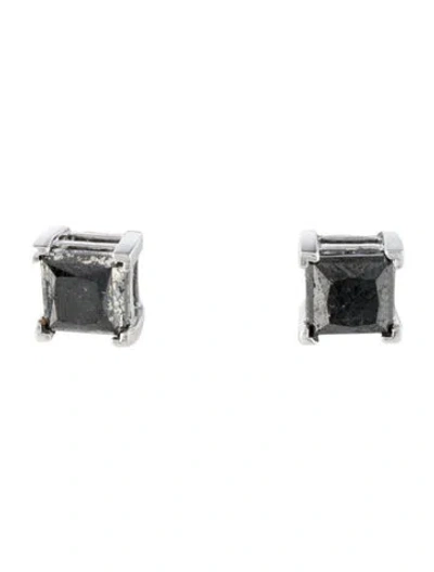 Pre-owned Earrings 14k 2.00ctw Diamond Stud  In Multi