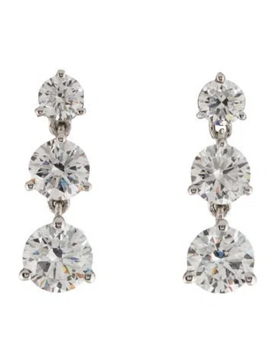 Pre-owned Earrings 14k 2.00ctw Lab-grown Diamond Drop  In Multi