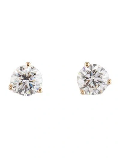 Pre-owned Earrings 14k 2.00ctw Lab-grown Diamond Martini Stud  In Multi