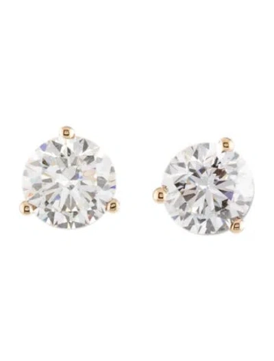 Pre-owned Earrings 14k 2.00ctw Lab-grown Diamond Martini Stud  In Multi
