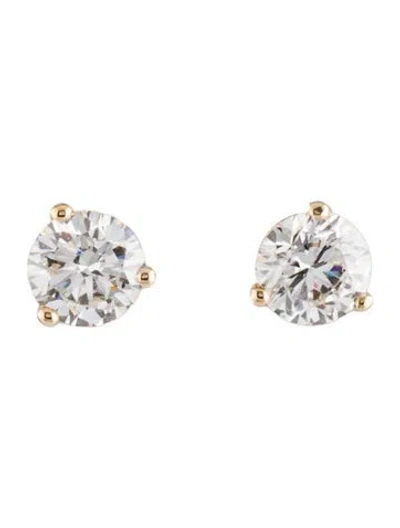 Pre-owned Earrings 14k 2.00ctw Lab-grown Diamond Martini Stud  In Multi