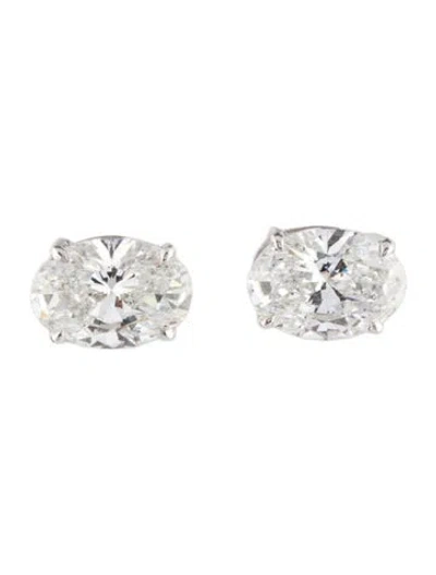 Pre-owned Earrings 14k 2.00ctw Lab-grown Diamond Solitaire Stud  In Multi