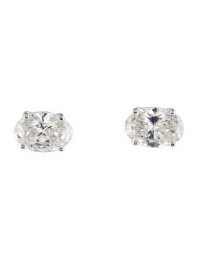 Pre-owned Earrings 14k 2.00ctw Lab-grown Diamond Solitaire Stud  In Multi