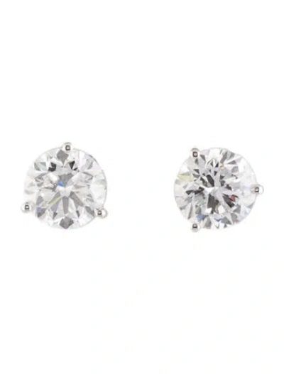 Pre-owned Earrings 14k 2.00ctw Lab-grown Diamond Solitaire Stud  In Multi
