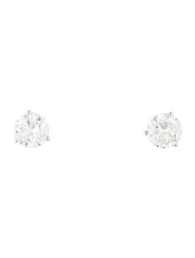 Pre-owned Earrings 14k 2.00ctw Lab-grown Diamond Solitaire Stud  In Multi