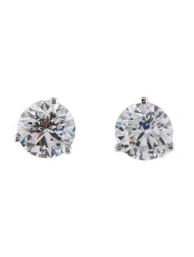 Pre-owned Earrings 14k 2.00ctw Lab-grown Diamond Solitaire Stud  In Multi