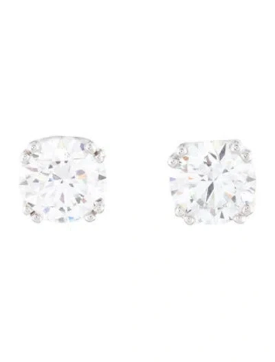 Pre-owned Earrings 14k 2.00ctw Lab-grown Diamond Solitaire Stud  In Multi