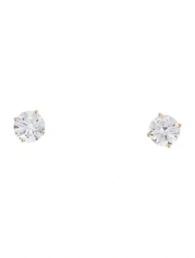 Pre-owned Earrings 14k 2.00ctw Lab-grown Diamond Stud  In Multi