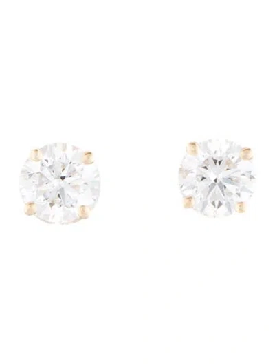Pre-owned Earrings 14k 2.00ctw Lab-grown Diamond Stud  In Multi
