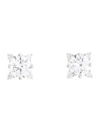 Pre-owned Earrings 14k 2.00ctw Lab-grown Diamond Stud  In Multi