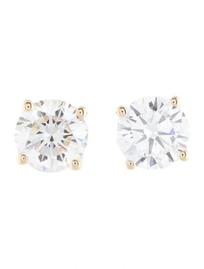 Pre-owned Earrings 14k 2.00ctw Lab-grown Diamond Stud  In Multi