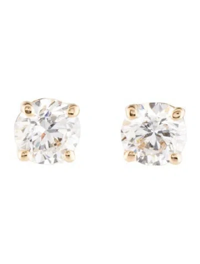 Pre-owned Earrings 14k 2.00ctw Lab-grown Diamond Stud  In Multi