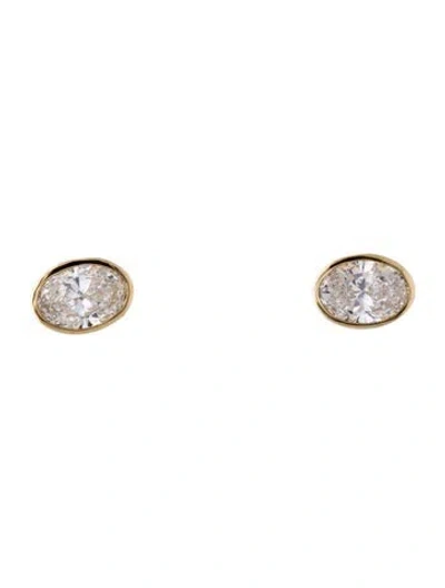 Pre-owned Earrings 14k 2.00ctw Lab-grown Diamond Stud  In Multi