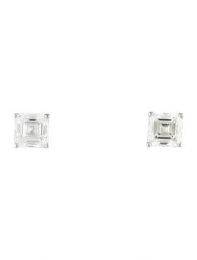 Pre-owned Earrings 14k 2.00ctw Lab-grown Diamond Solitaire Stud  In Multi