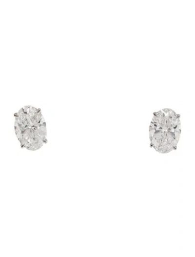 Pre-owned Earrings 14k 2.01ctw Lab-grown Diamond Solitaire Stud  In Multi