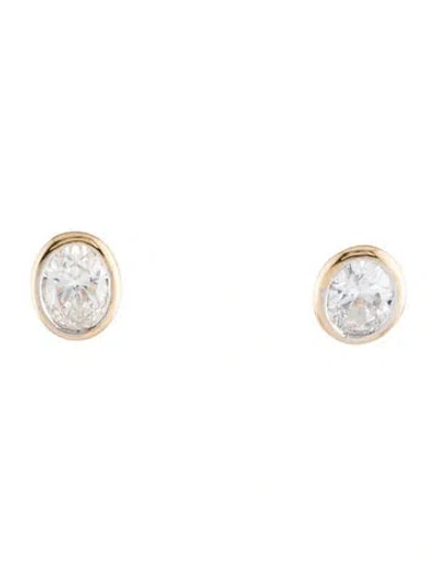 Pre-owned Earrings 14k 2.01ctw Lab-grown Diamond Stud  In Multi