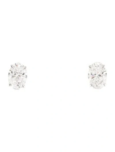 Pre-owned Earrings 14k 2.03ctw Lab-grown Diamond Solitaire Stud  In Multi