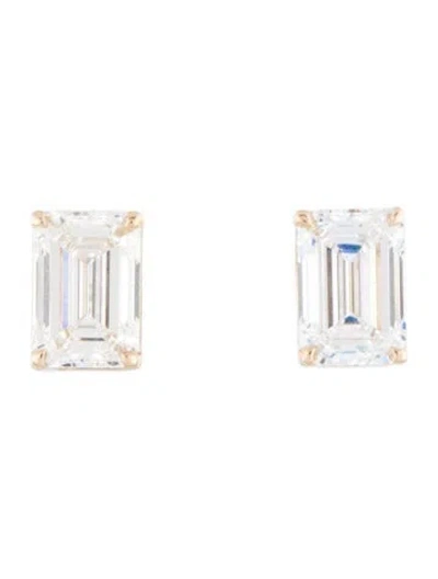 Pre-owned Earrings 14k 2.04ctw Lab-grown Diamond Stud  W/ Tags In Multi