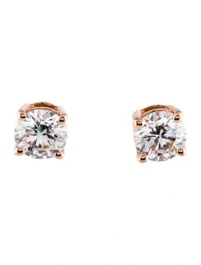 Pre-owned Earrings 14k 2.07ctw Lab-grown Diamond Stud  In Multi