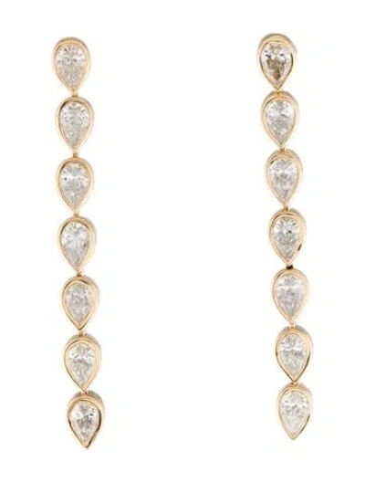 Pre-owned Earrings 14k 2.09ctw Diamond Drop  In Multi