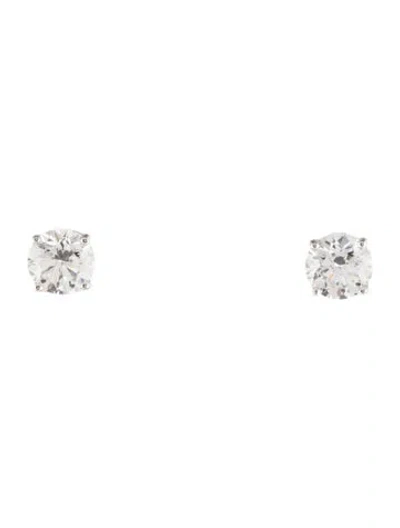Pre-owned Earrings 14k 2.12ctw Lab-grown Diamond Solitaire Stud  In Multi