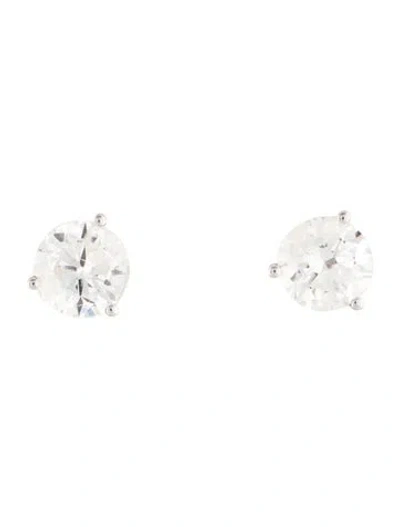 Pre-owned Earrings 14k 2.13ctw Diamond Stud  In Multi