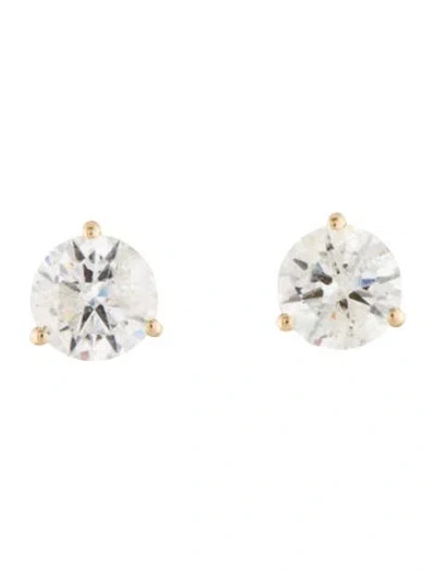Pre-owned Earrings 14k 2.13ctw Diamond Stud  In Multi