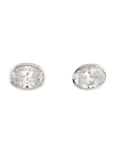 Pre-owned Earrings 14k 2.13ctw Lab-grown Diamond Stud  In Multi