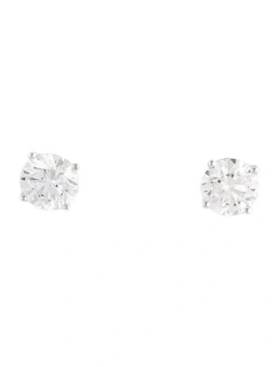 Pre-owned Earrings 14k 2.15ctw Lab-grown Diamond Stud  In Multi