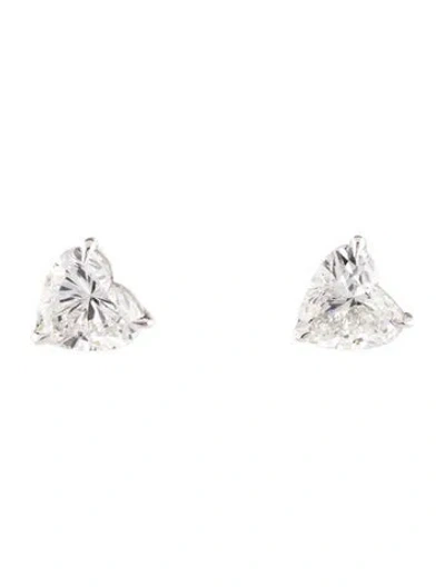 Pre-owned Earrings 14k 2.16ctw Lab-grown Diamond Stud  In Multi
