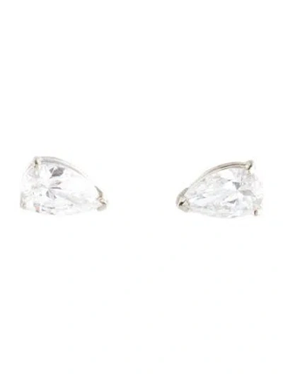 Pre-owned Earrings 14k 2.16ctw Lab-grown Diamond Stud  In Multi