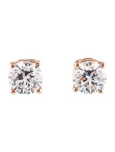 Pre-owned Earrings 14k 2.23ctw Lab-grown Diamond Stud  In Multi