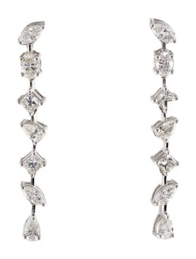 Pre-owned Earrings 14k 2.24ctw Diamond Drop  In Multi