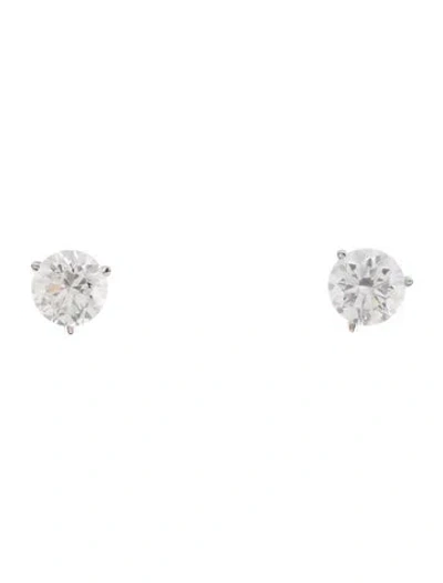 Pre-owned Earrings 14k 2.24ctw Lab-grown Diamond Stud  In Multi