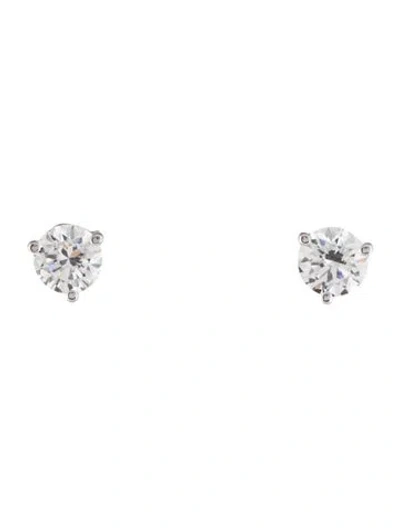Pre-owned Earrings 14k 2.25ctw Lab-grown Diamod Soliatire Stud  In Multi