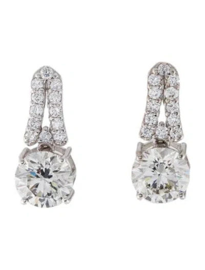 Pre-owned Earrings 14k 2.32ctw Lab-grown Diamond Drop  In Multi