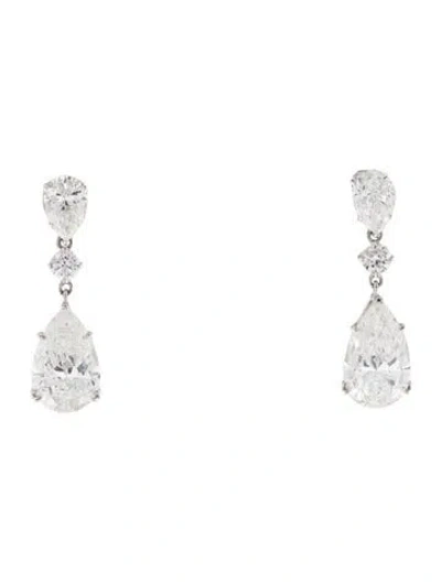 Pre-owned Earrings 14k 2.32ctw Lab-grown Diamond Drop  In Multi