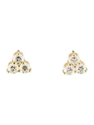 Pre-owned Earrings 14k 2.33ctw Diamond Stud  In Multi