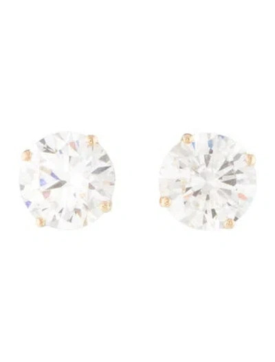 Pre-owned Earrings 14k 2.36ctw Lab-grown Diamond Stud  In Multi