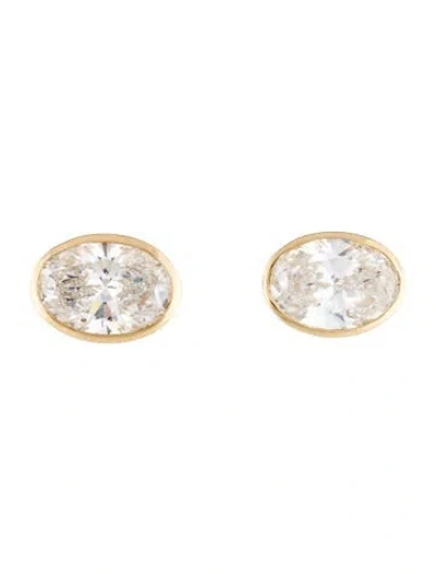 Pre-owned Earrings 14k 2.36ctw Lab-grown Diamond Stud  In Multi