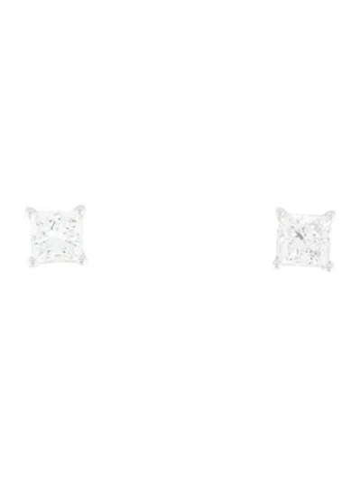 Pre-owned Earrings 14k 2.49ctw Lab-grown Diamond Solitaire Stud  In Multi
