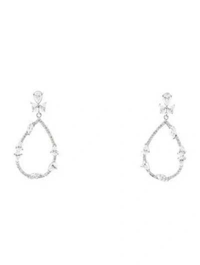 Pre-owned Earrings 14k 2.50ctw Lab-grown Diamond Drop  In Multi
