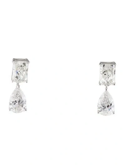 Pre-owned Earrings 14k 2.50ctw Lab-grown Diamond Drop  In Multi