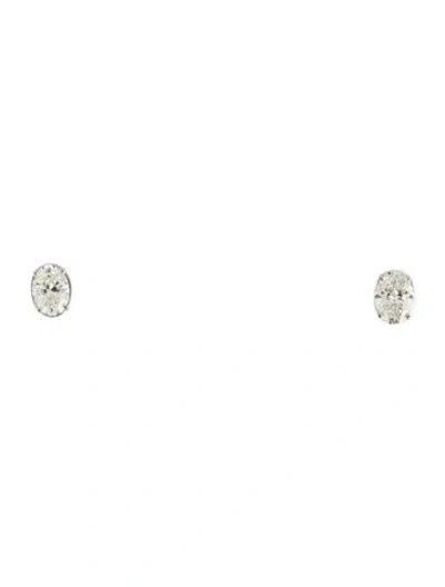 Pre-owned Earrings 14k 2.50ctw Lab-grown Diamond Solitaire Stud  In Multi