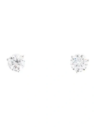 Pre-owned Earrings 14k 2.50ctw Lab-grown Diamond Stud  In Multi