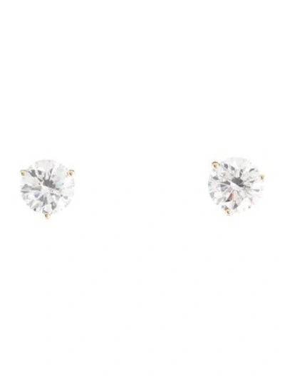 Pre-owned Earrings 14k 2.50ctw Lab-grown Diamond Stud  In Multi