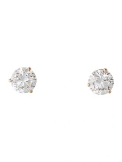 Pre-owned Earrings 14k 2.50ctw Lab-grown Diamond Stud  In Multi