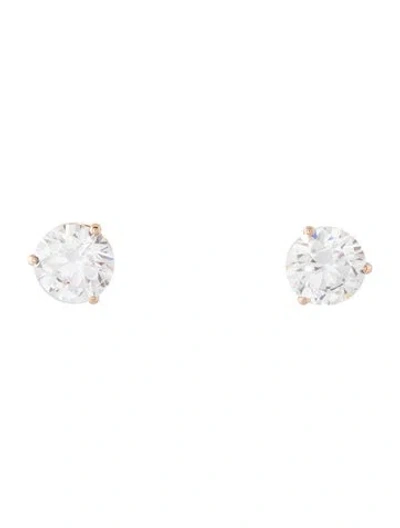 Pre-owned Earrings 14k 2.50ctw Lab-grown Diamond Stud  In Multi