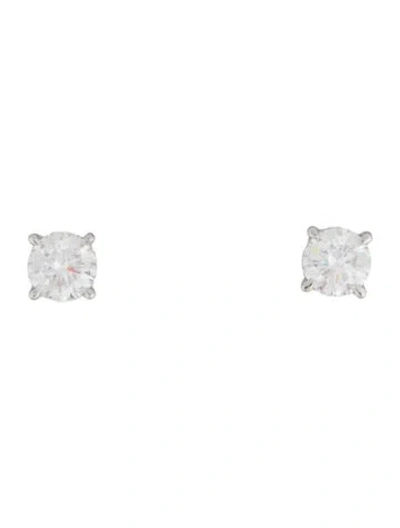 Pre-owned Earrings 14k 2.50ctw Lab-grown Diamond Hidden Halo Stud  In Multi